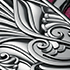 Side engraving Purple Butterfly