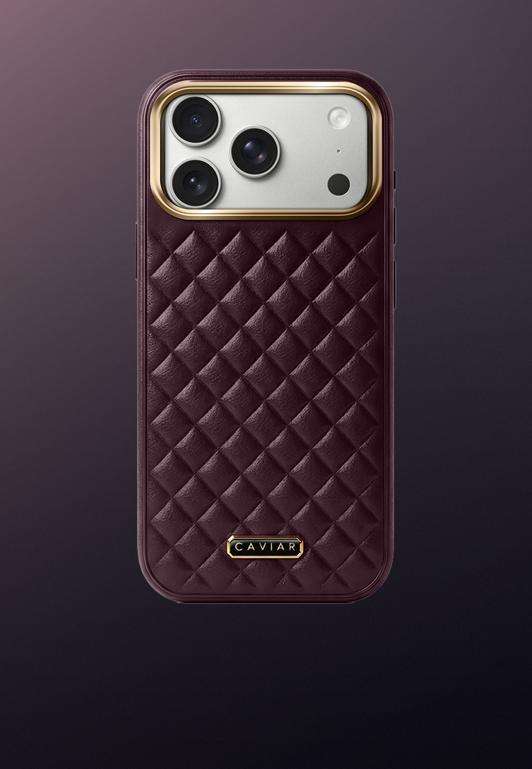 Case with a white body Bordeaux