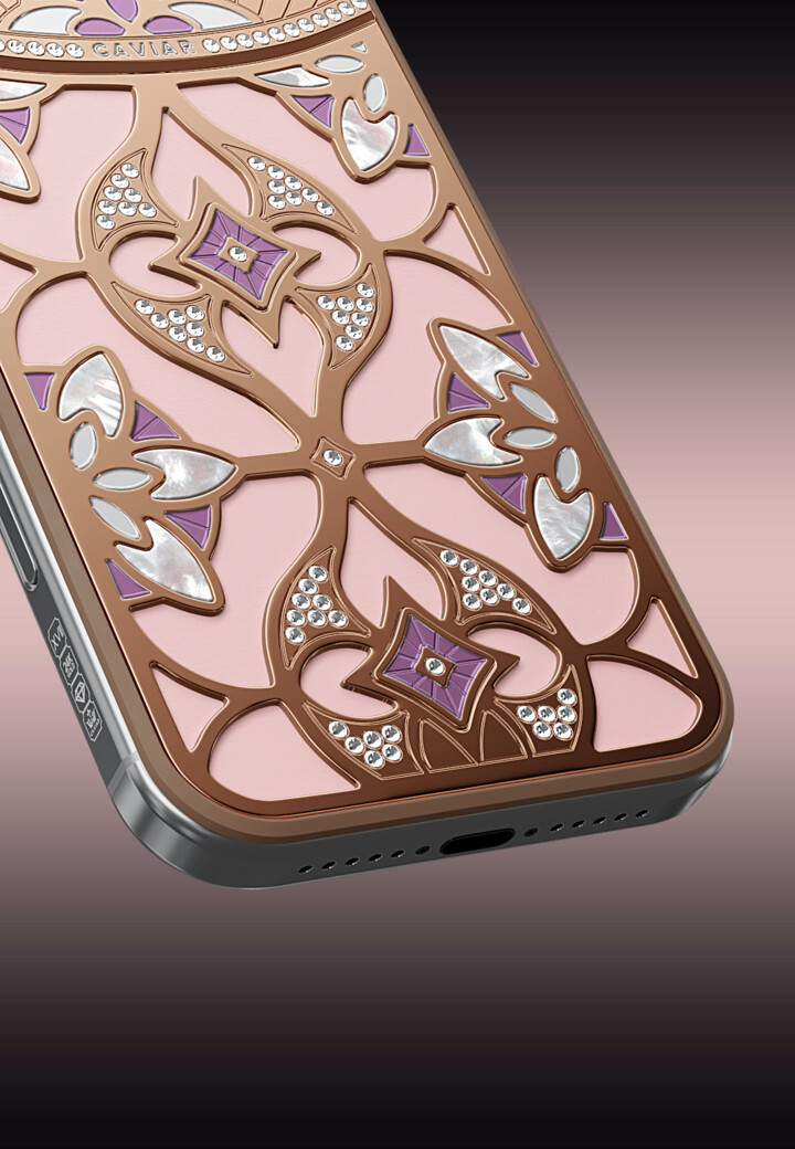 Natural Leather Charming Lotus