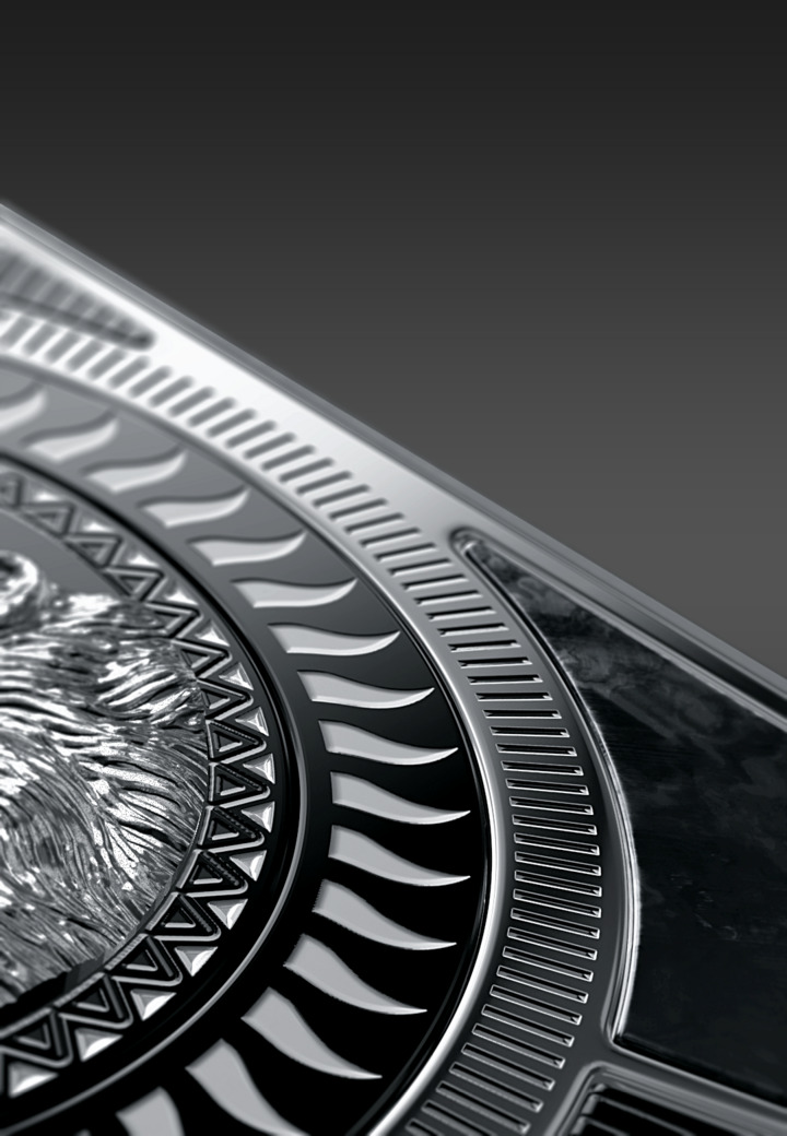 Enamel Pattern Wolf's Call